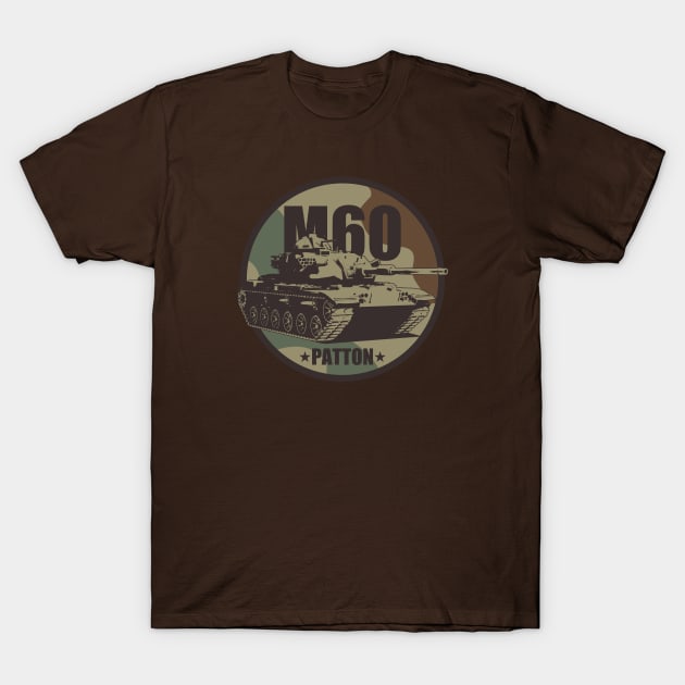 M60 Patton Tank T-Shirt by TCP